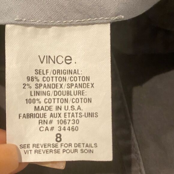 Vince Gray Cropped Casual Pants Size 8 - Picture 6 of 7